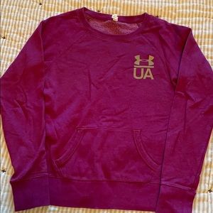 UA Plum Fleece Crew Sweatshirt